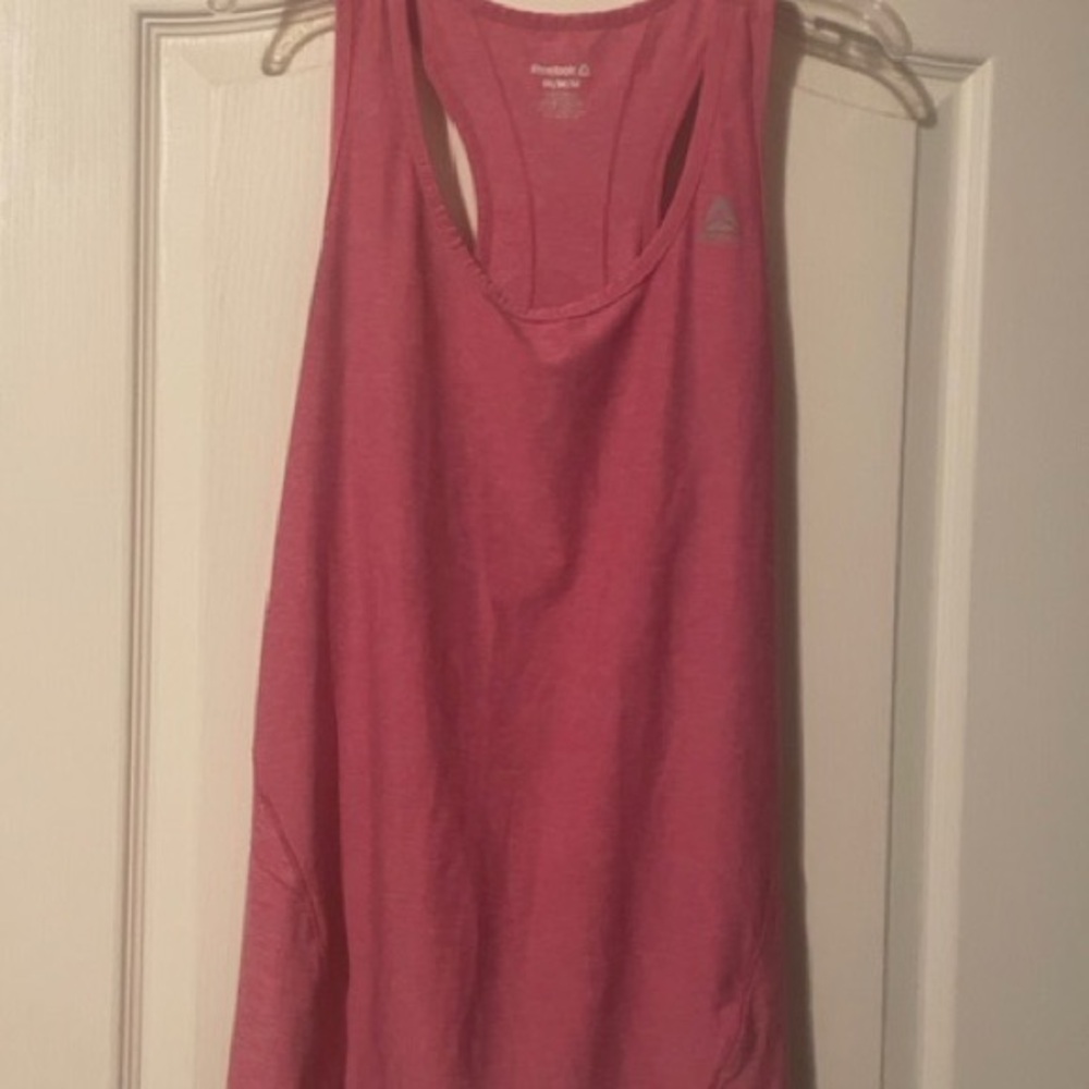Reebok Women's Pink Racerback Tank Top